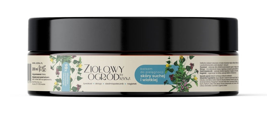 KRÄUTERBALSAM FÜR DIE PFLEGE TROCKENER UND FLACHER HAUT 200 ml – HERBAL GARDEN BY JOZKA (DARY NATURY)