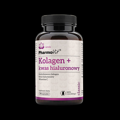 KOLLAGEN + HYALURONSÄURE, GLUTENFREI 90 KAPSELN - PHARMOVIT (KLASSISCH)