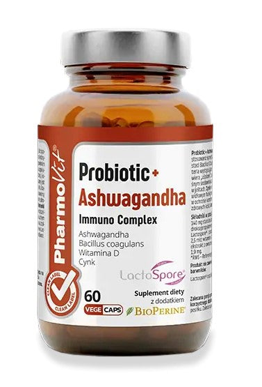 PROBIOTIKA + ASHWAGANDHA-IMMUNKOMPLEX 60 KAPSELN – PHARMOVIT (CLEAN LABEL)