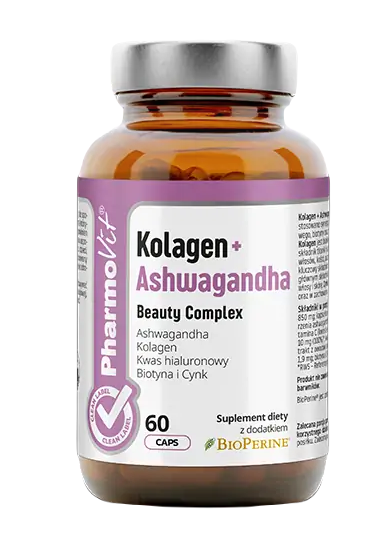 KOLLAGEN + ASHWAGANDHA SCHÖNHEITSKOMPLEX 60 KAPSELN – PHARMOVIT (CLEAN LABEL)