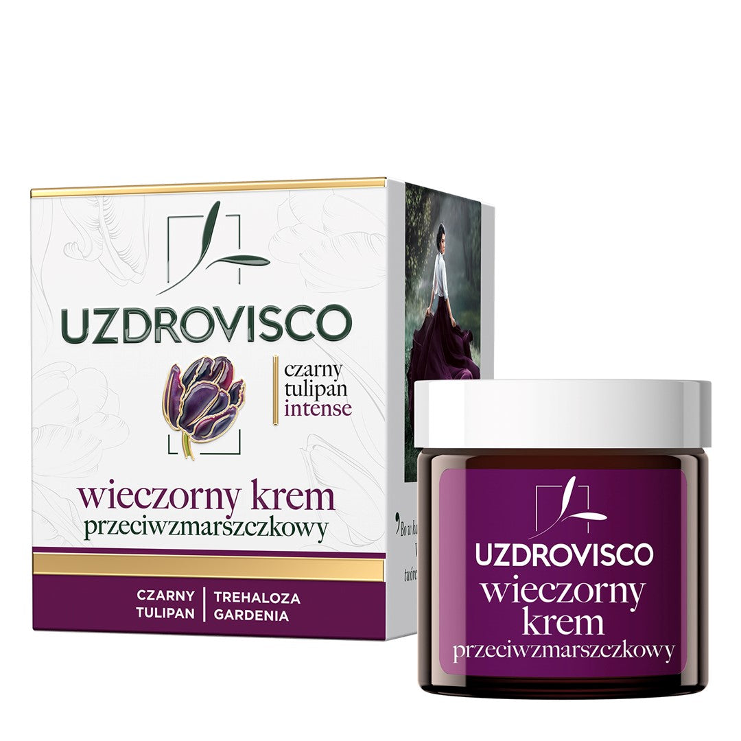ANTI-FALTEN-NACHTGESICHTSCREME 50 ml - UZDROVISCO (BLACK TULIP INTENSE)