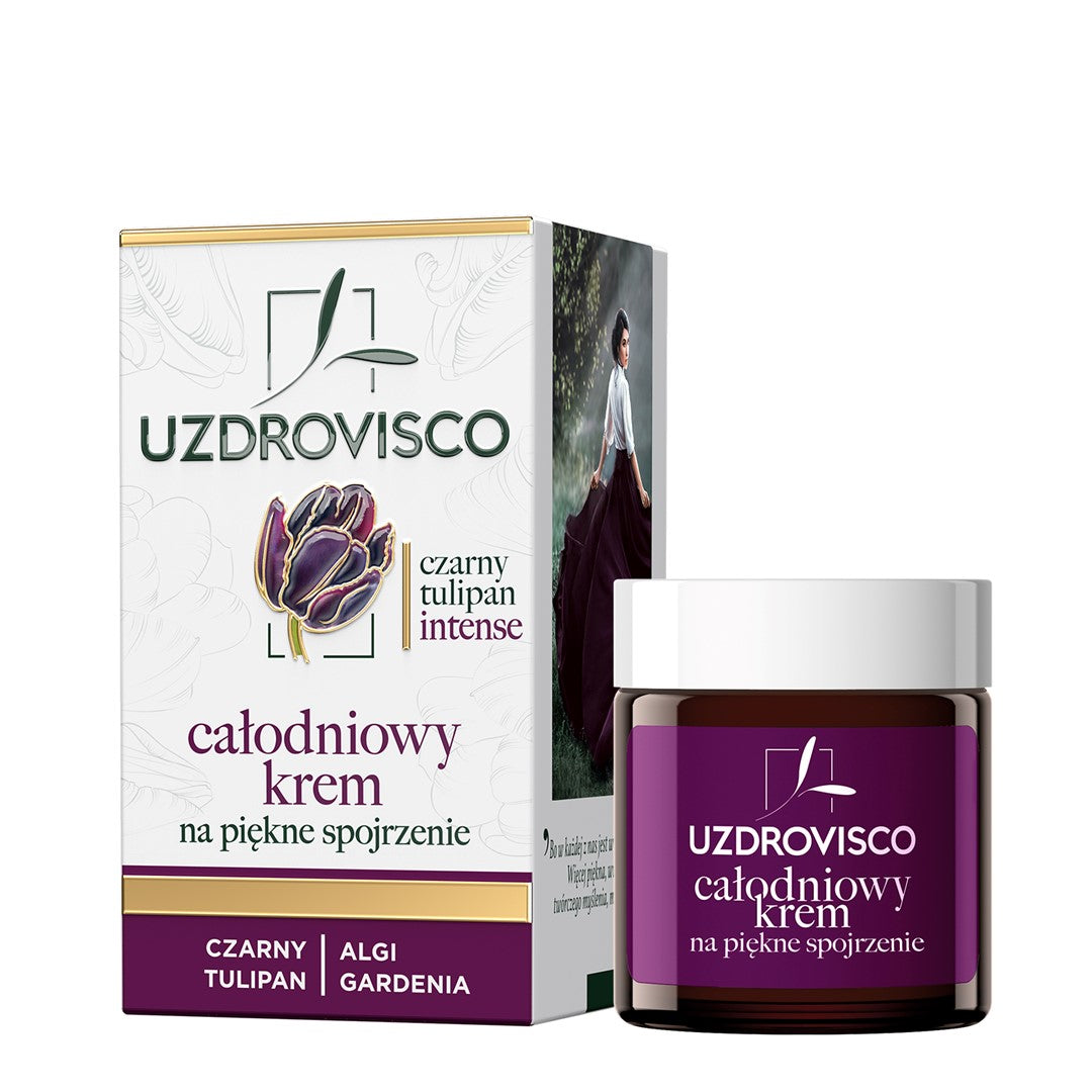 ANTI-FALTEN-AUGENCREME FÜR TAG UND NACHT 25 ml – UZDROVISCO (BLACK TULIP INTENSE)