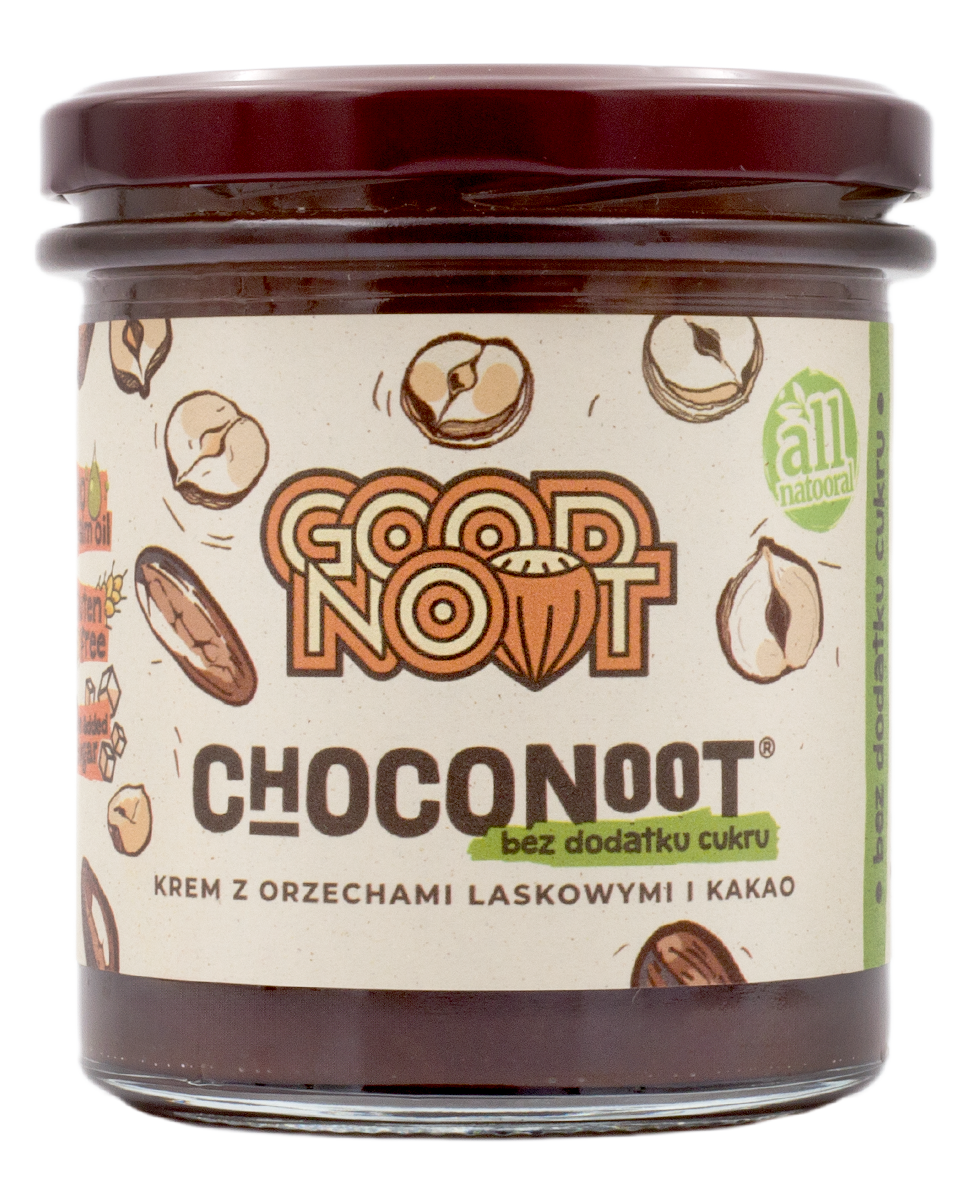 HASELNUSS-KAKAO-CREME OHNE ZUCKERZUSATZ 330 g - GUTE NOOT