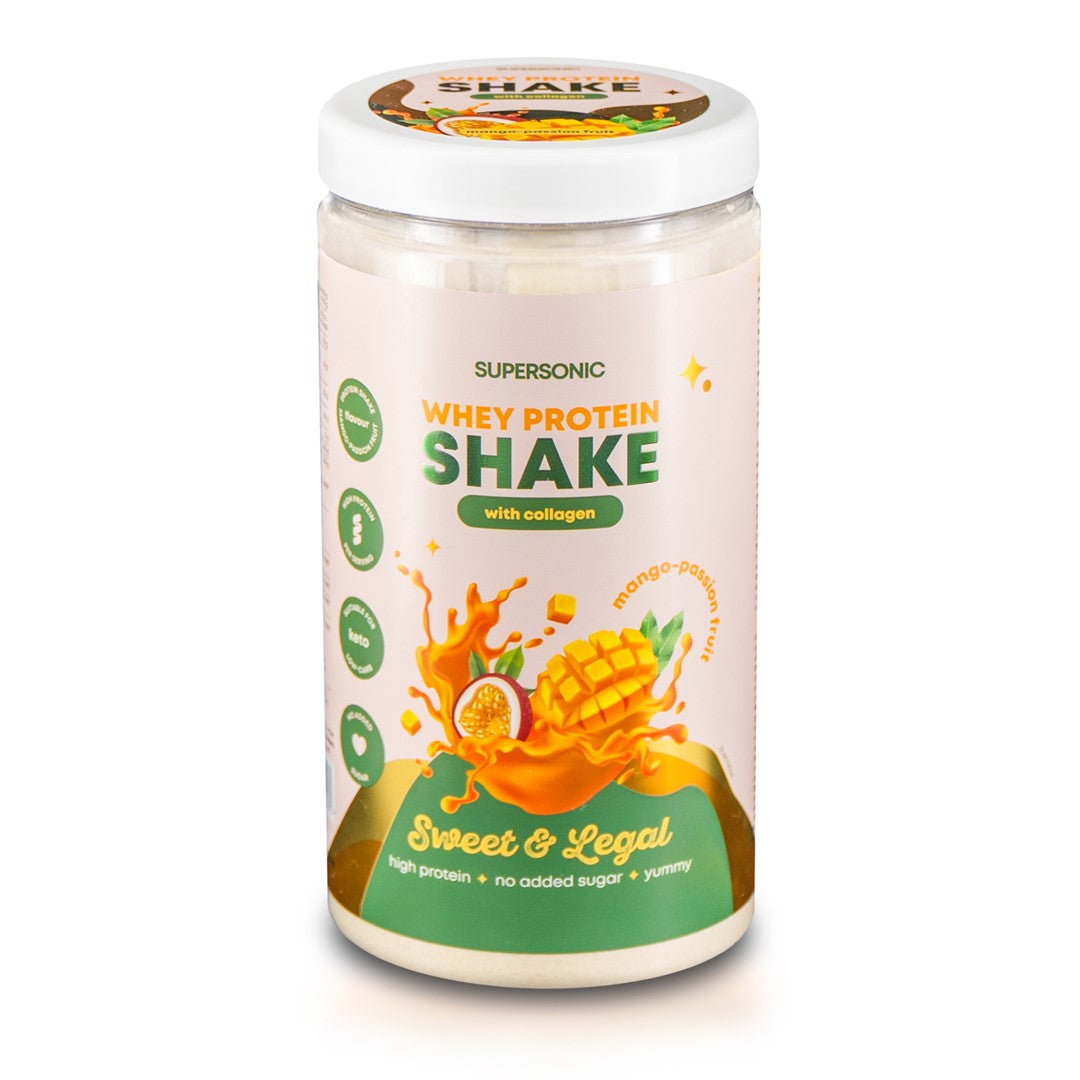 PROTEIN-SHAKE MIT KOLLAGEN, MANGO-GESCHMACK – PASSION FISH KETO 560 g – SUPERSONIC