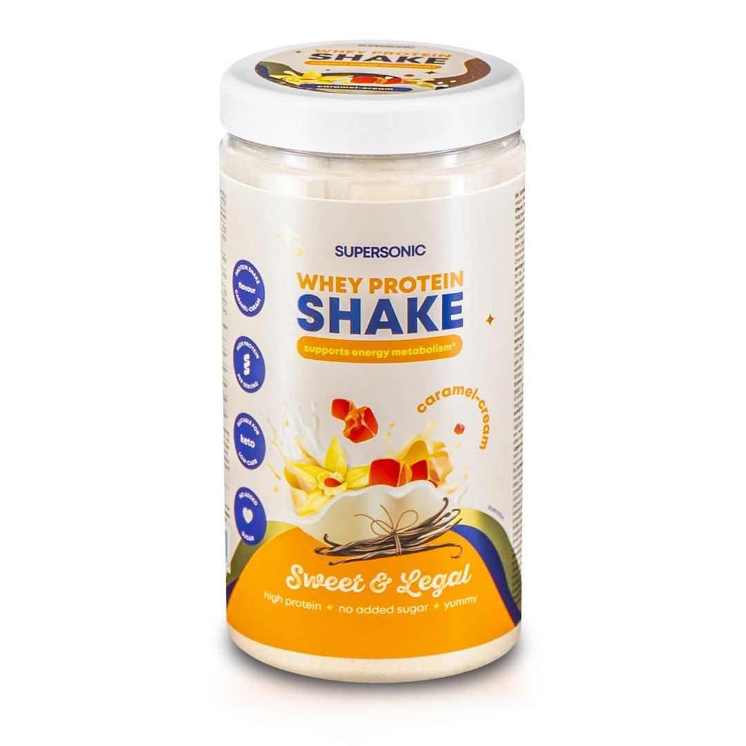 PROTEIN-SHAKE MIT KARAMELLGESCHMACK – KETO-CREME 560 g – SUPERSONIC