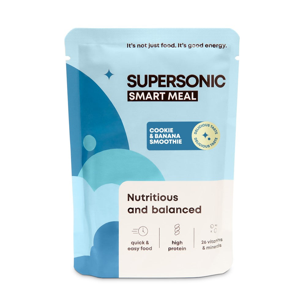 KOMPLETTE MAHLZEIT MIT COOKIE- UND BANANEN-SMOOTHIE-GESCHMACK 100 g – SUPERSONIC