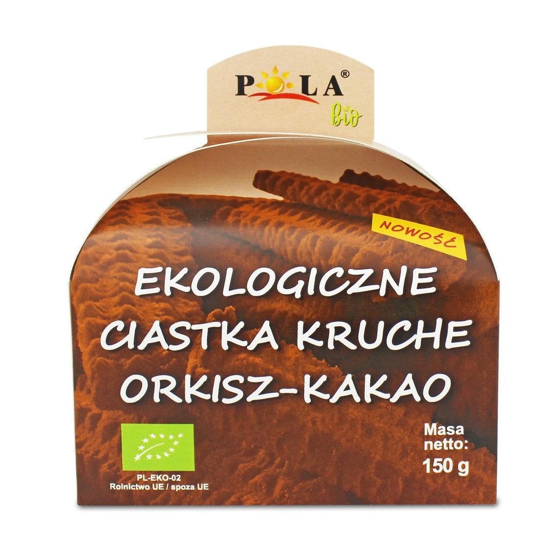 BIO DINKELKAKAO KÖSTLICHE KEKSE 150 g - POLA