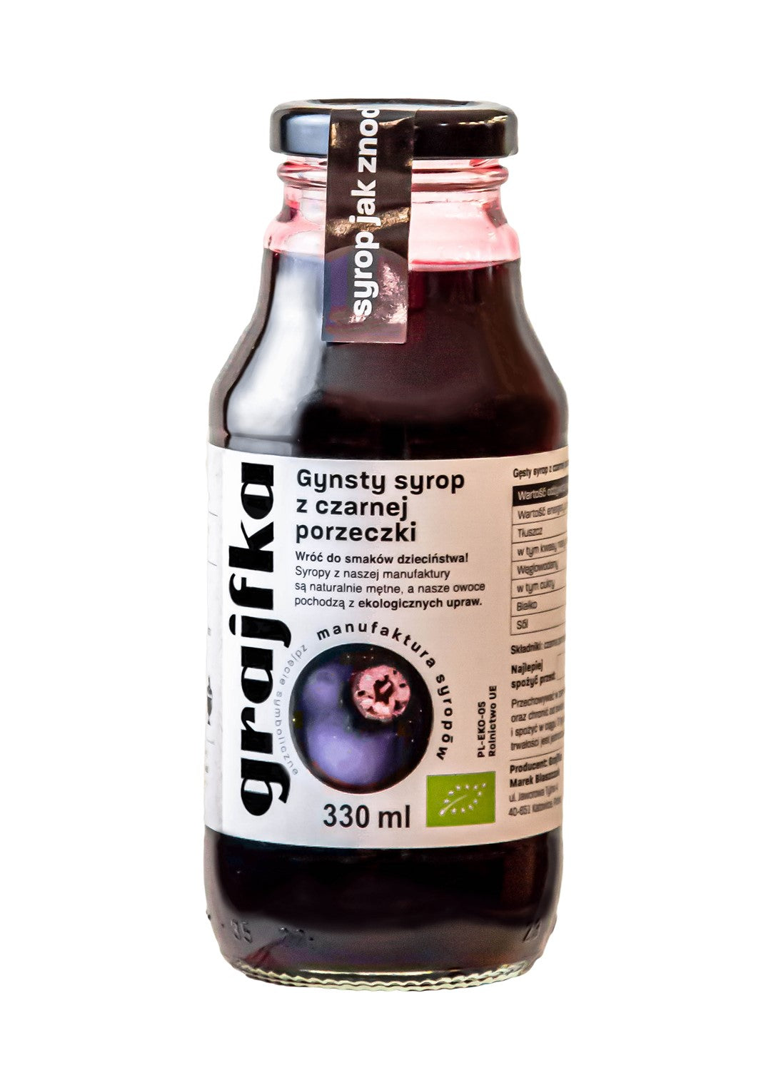 BIO SCHWARZE JOHANNISBEERE SIRUP 330 ml - SPIELER