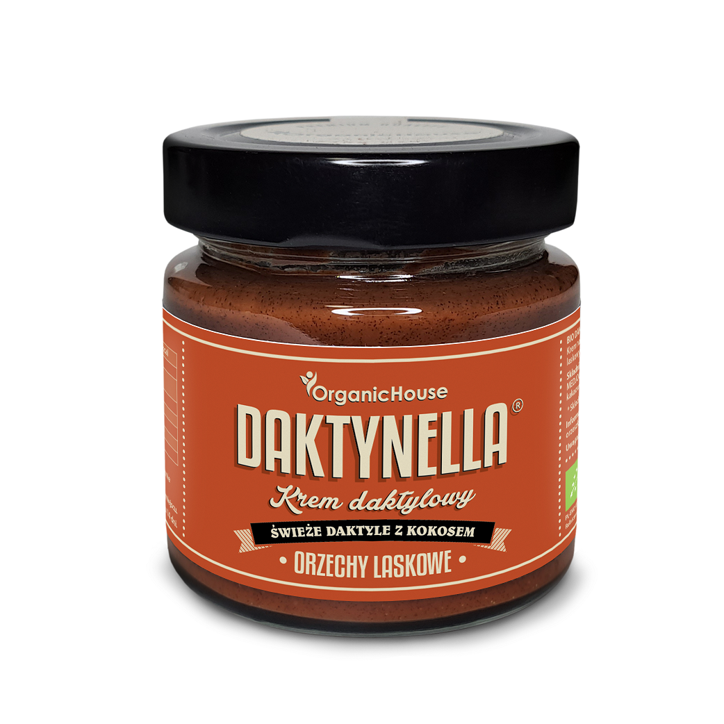Kokos- und Dattel-Haselnusscreme, glutenfrei, BIO 190 g – Organichouse (Dattel)
