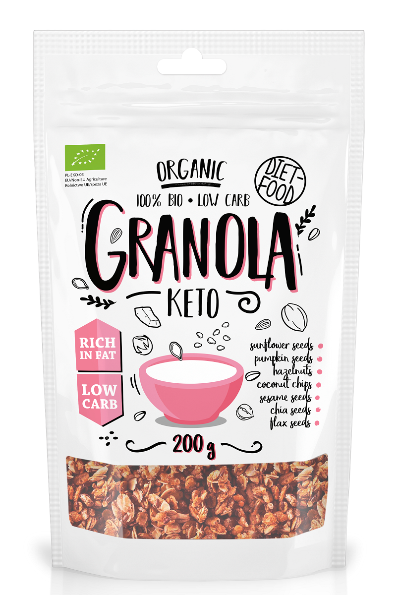 KETO BIO GRANOLA 200 g - DIÄT-NAHRUNG