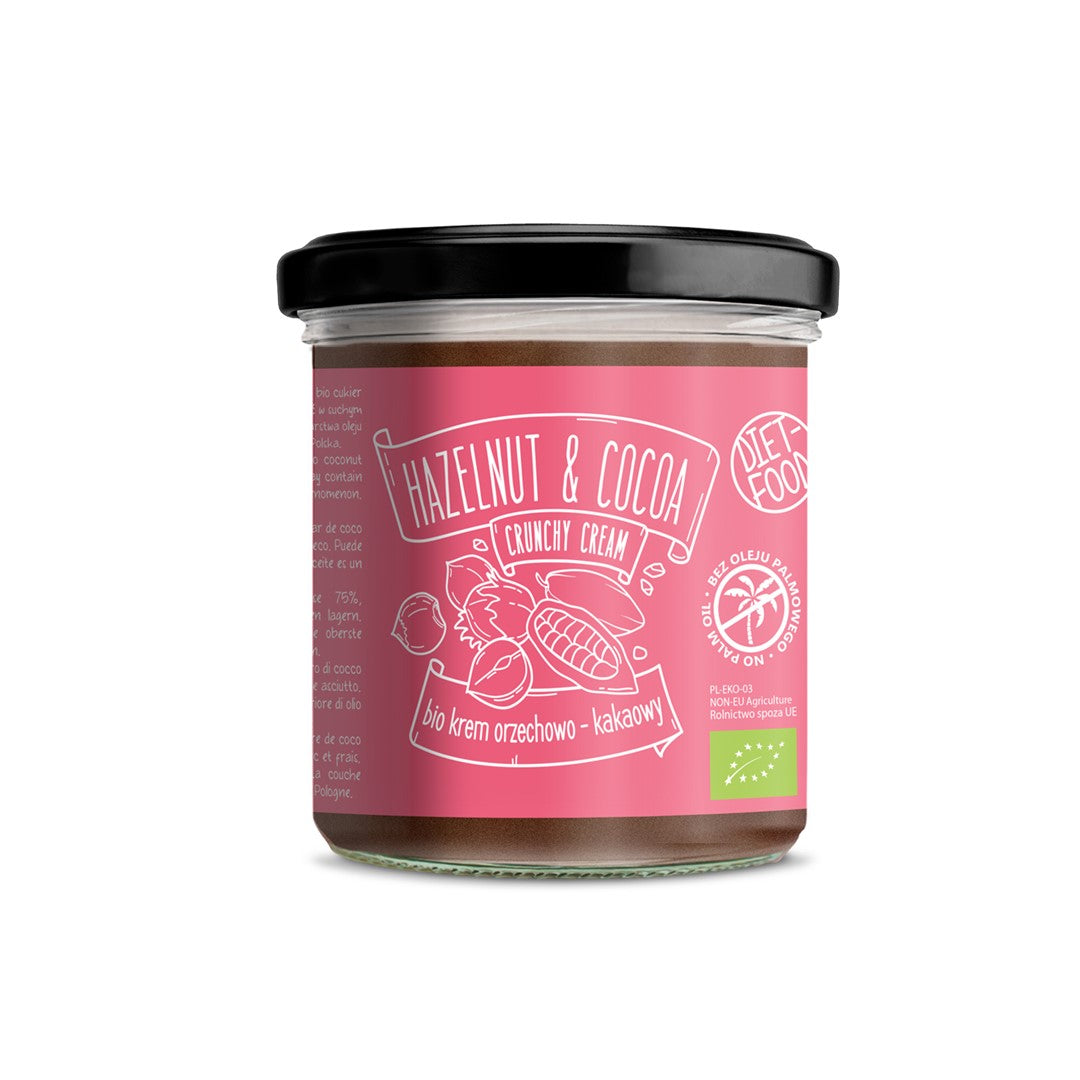 BIO geröstete HASELNUSSCREME 300 g - DIÄT-FOOD