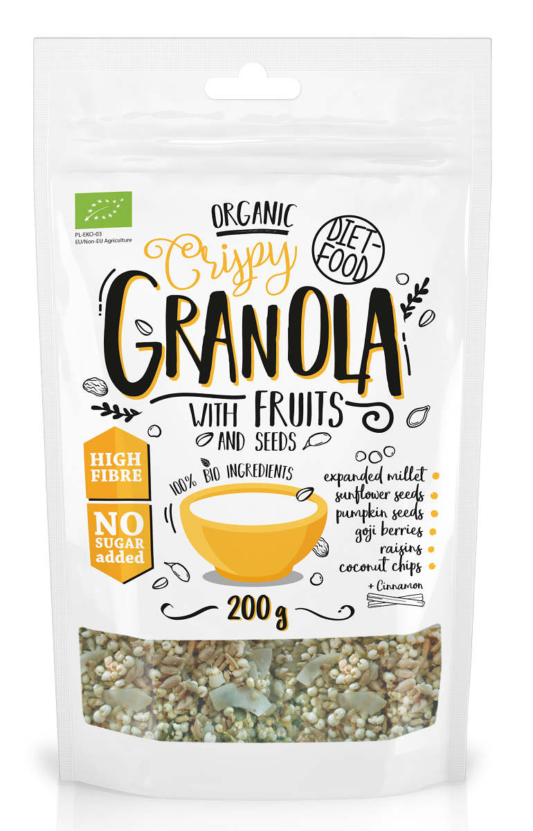 FRUCHTGRANOLA MIT ROSINEN UND GOJI-BEEREN BIO 200 g - DIÄT-FOOD