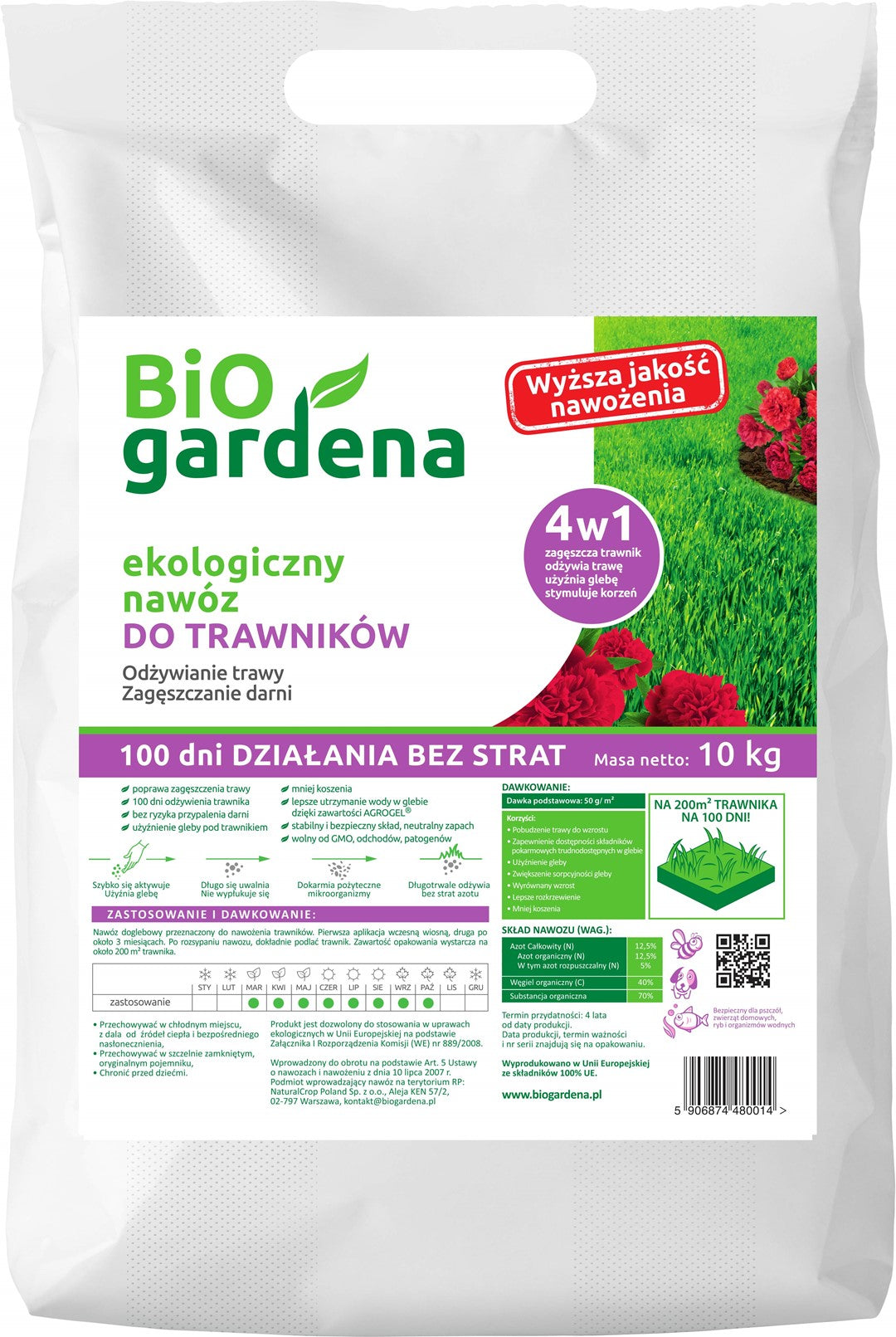 ÖKO-RASENDÜNGER 10 kg - BIO GARDENA