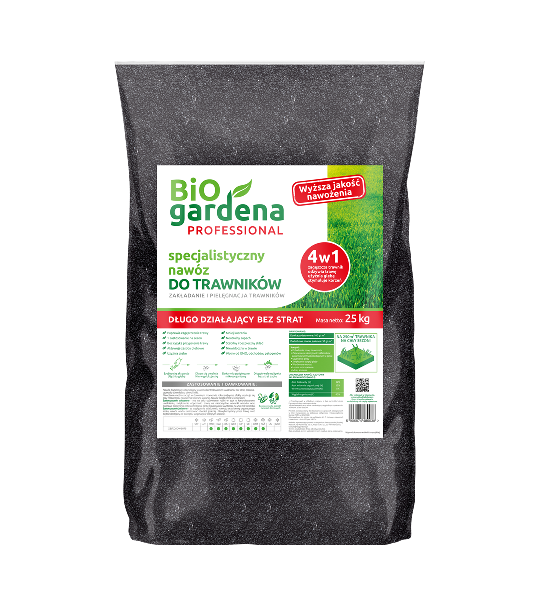SPEZIALISIERTER ÖKO-RASENDÜNGER 25 kg - BIO GARDENA