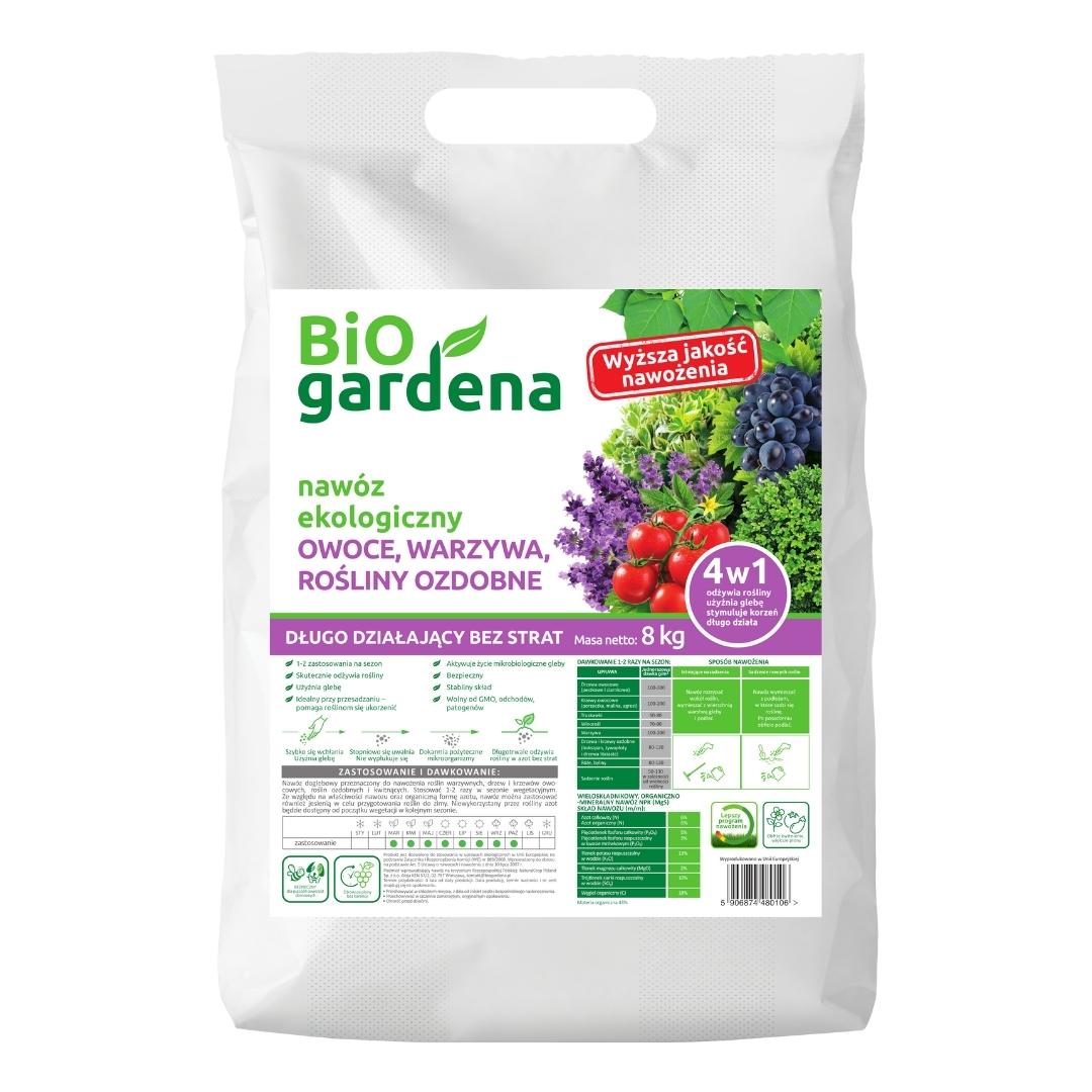 DÜNGER FÜR FRÜCHTE, GEMÜSE, ZIERPFLANZEN ECO 8 kg - BIO GARDENA