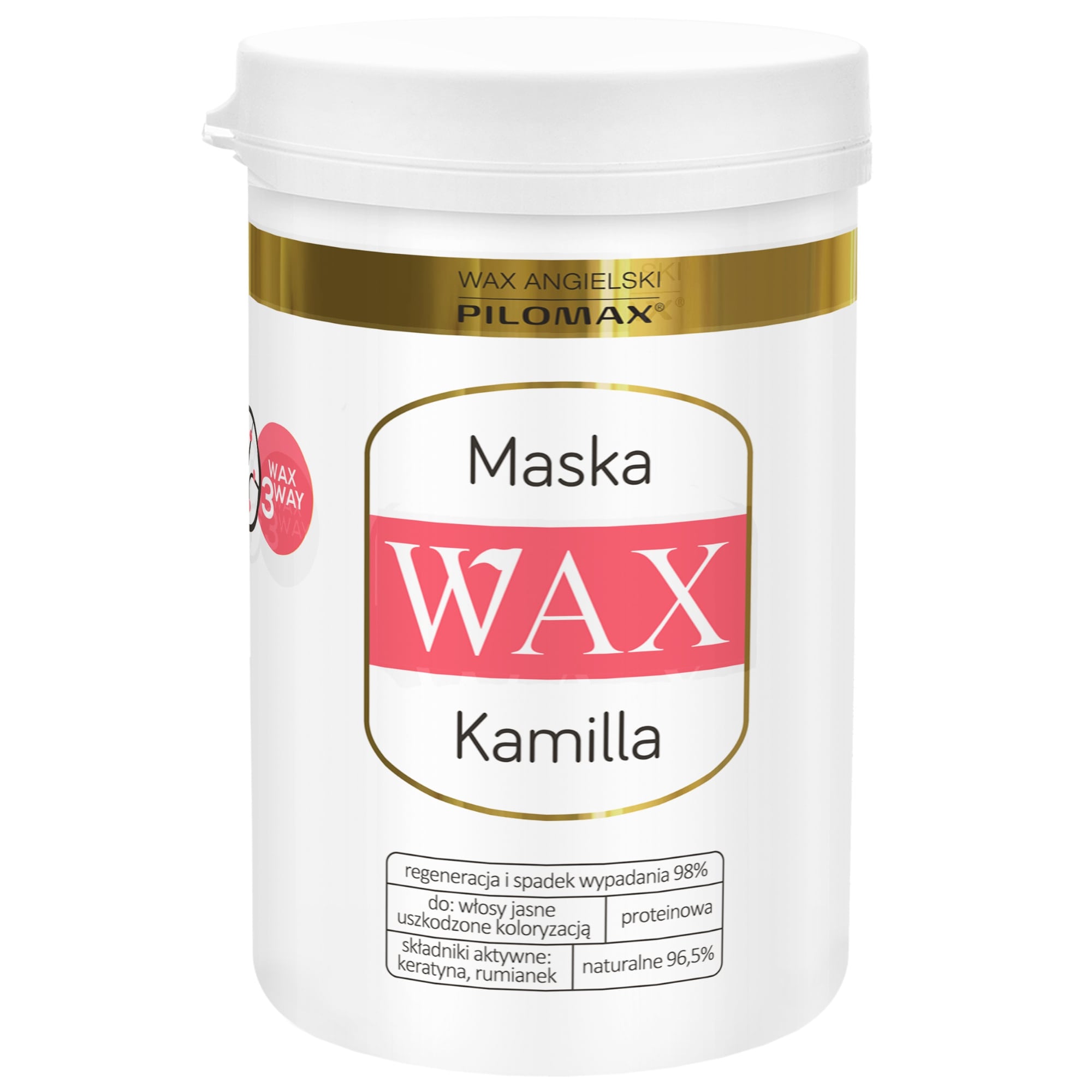 PILOMAX - Pilomax English Wax, Blond Kamilla Haarmaske, 480 g