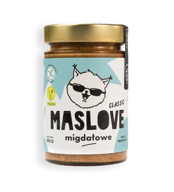 KLASSISCHE GLUTENFREIE MANDELCREME 290 g - MASLOVE