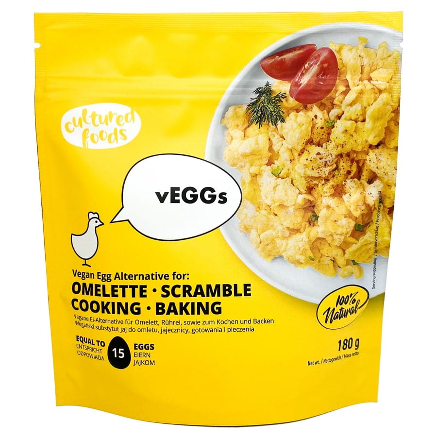 PFLANZLICHER EI-ERSATZ FÜR RÜHEI, OMLETT, QUICHE UND ANDERE EIERGERICHTE, GLUTENFREI 180 g – KULTURIERTE LEBENSMITTEL