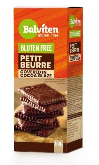 Petit-Beurre-Kekse mit Kakaoüberzug, glutenfrei, 200 g – BALVITEN