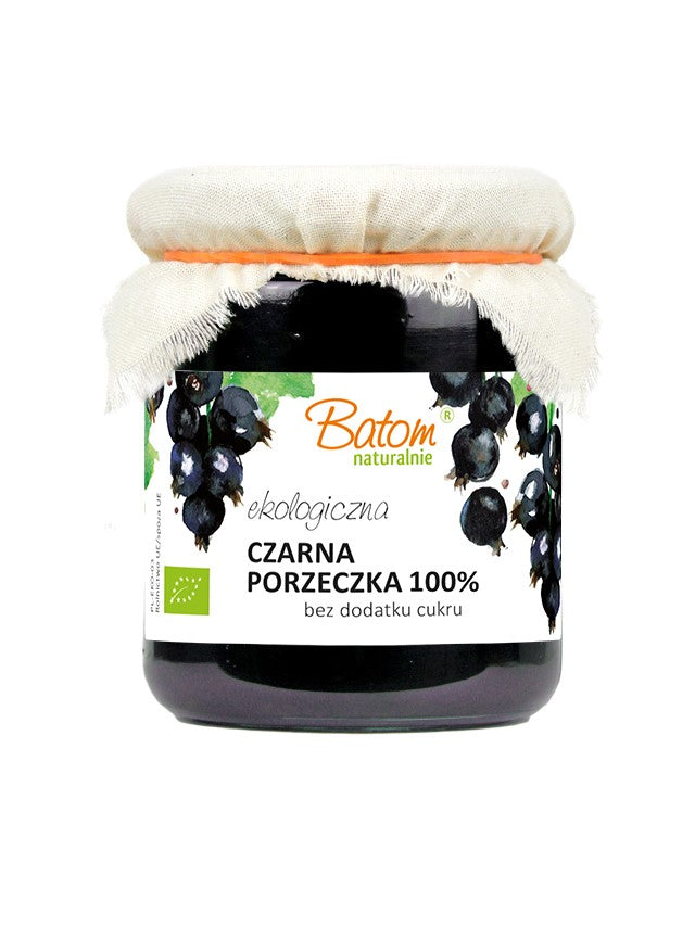 SCHWARZE JOHANNISBEERE 100 % OHNE ZUSATZ ZUCKER BIO 260 g - BATOM