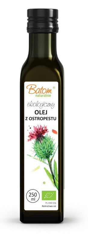 Mariendistelöl, kaltgepresst, biologisch, 250 ml – BATOM