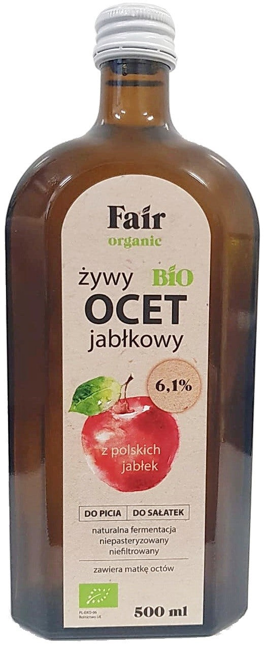 APFELESSIG 6,1 % UNFILTERT BIO 500 ml – FAIR BIO