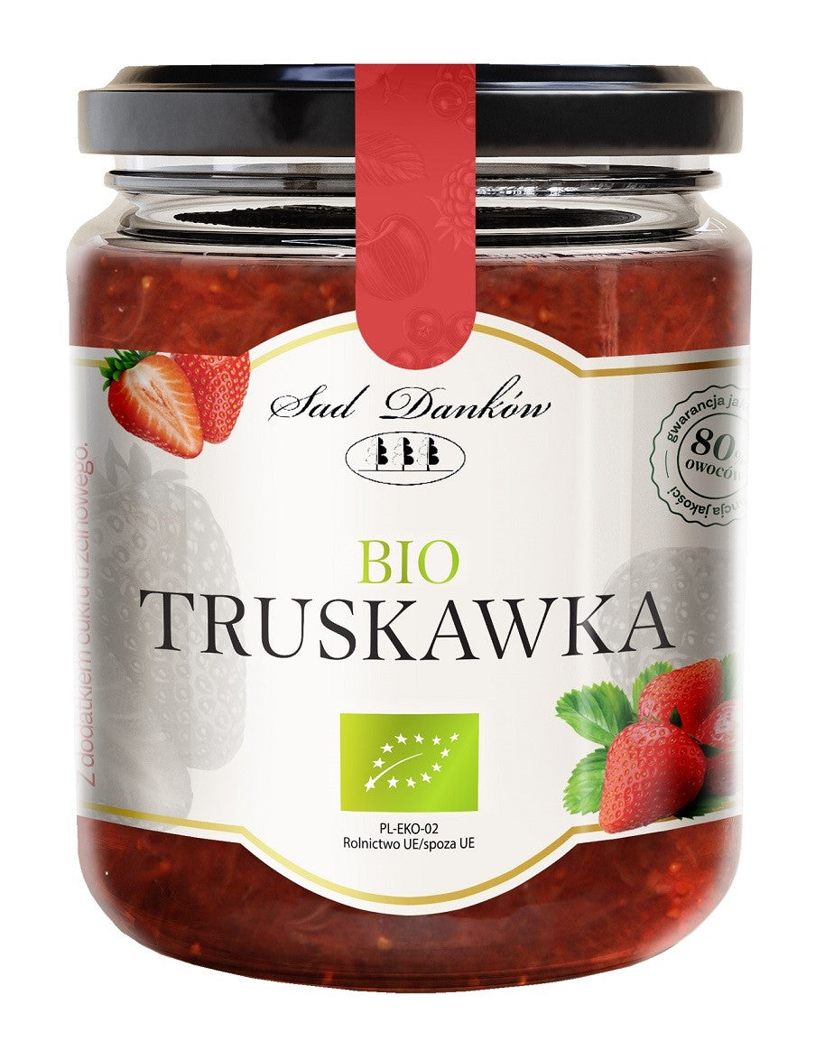 ERDBEERE 80 % MIT BIO-ROHRZUCKER 270 g - SAD DANKÓW