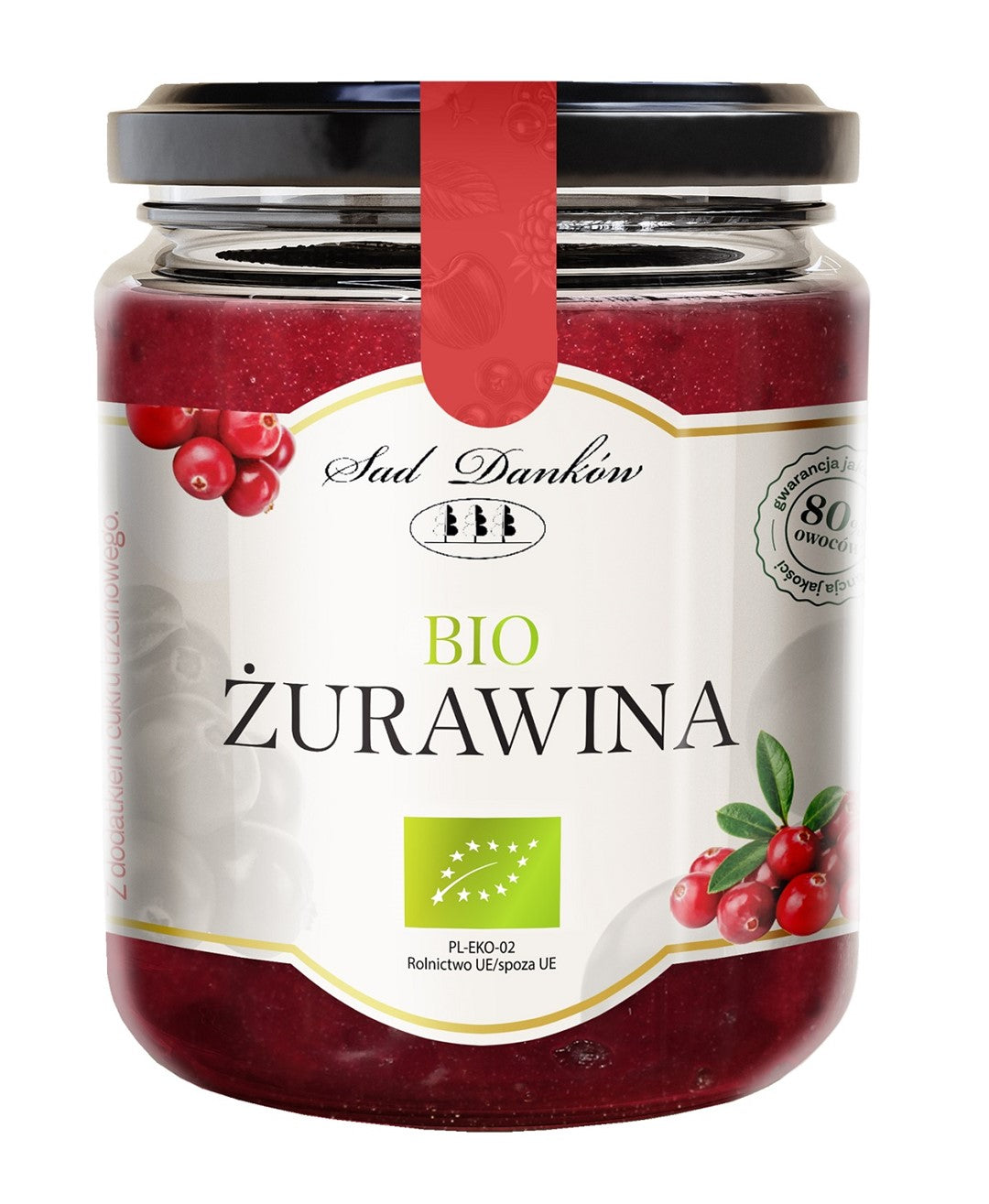 CRANBERRIES MIT BIO-ROHRZUCKER 260 g - SAD DANKÓW
