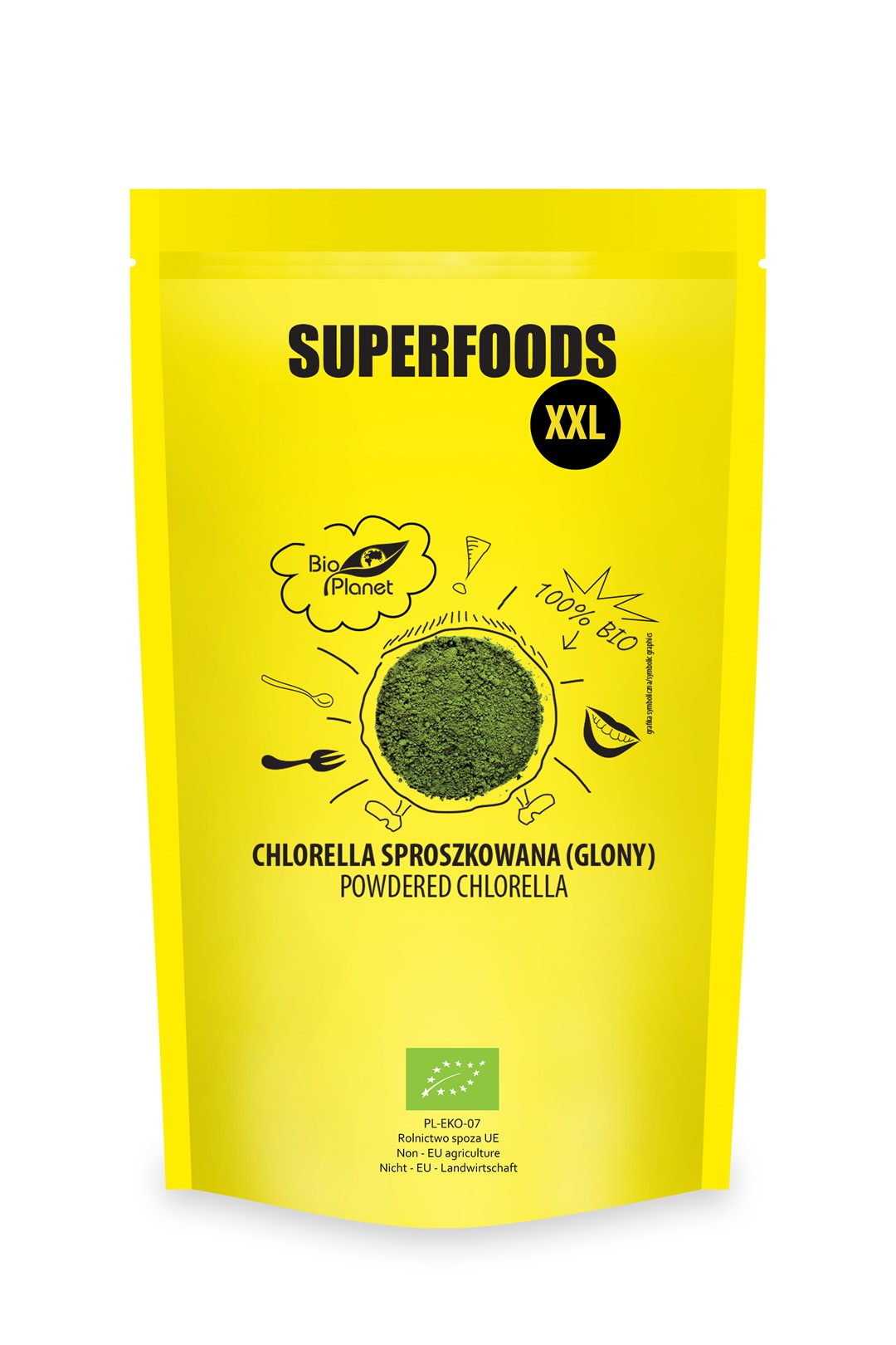 CHLORELLA-PULVER BIO 600 g - BIO PLANET