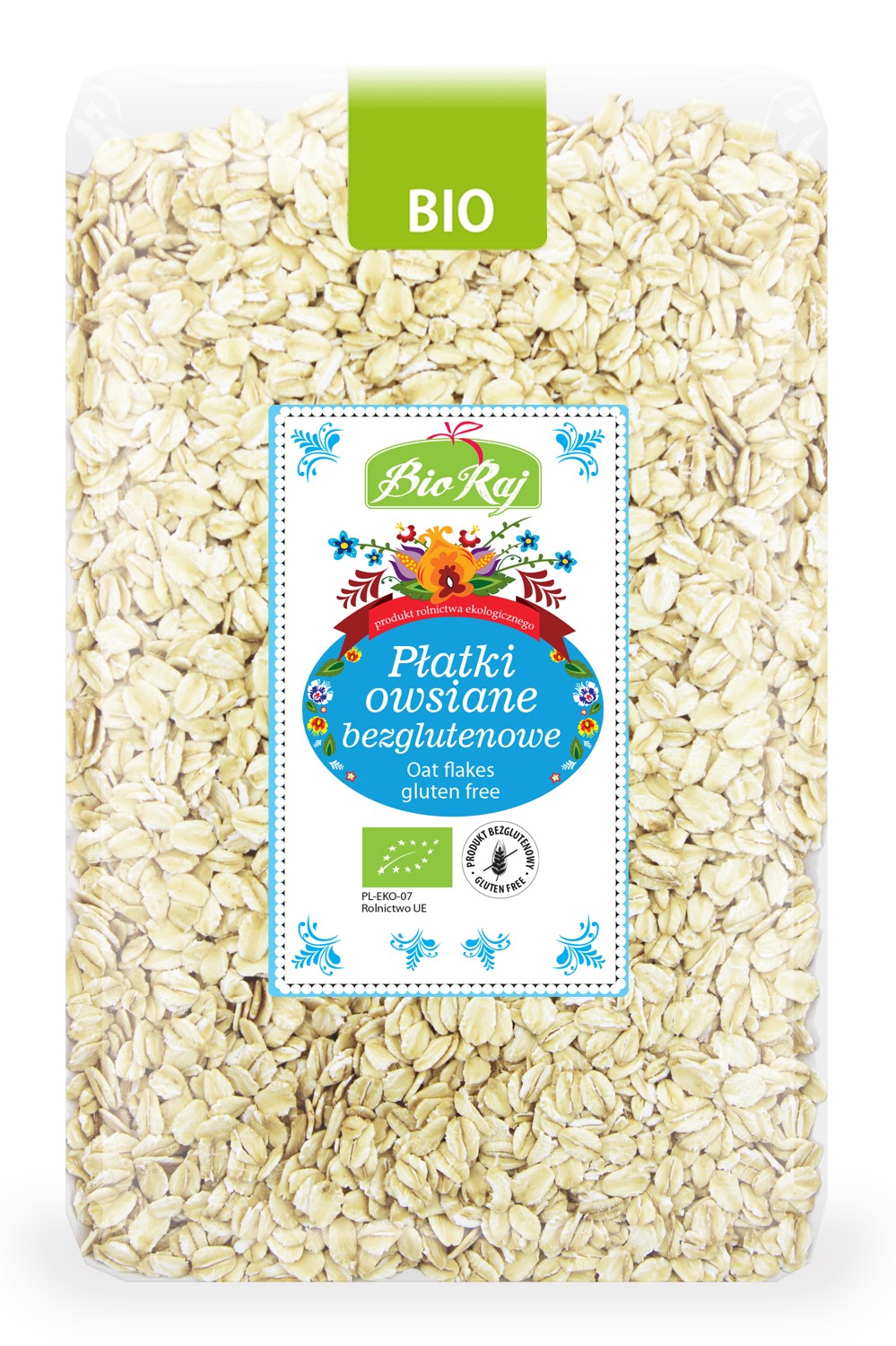 GLUTENFREIE HAFERFLOCKEN BIO (POLEN) 1 kg - BIO RAJ
