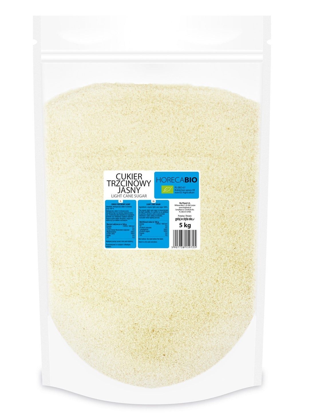LEICHTER ROHRZUCKER BIO 5 kg - HORECA