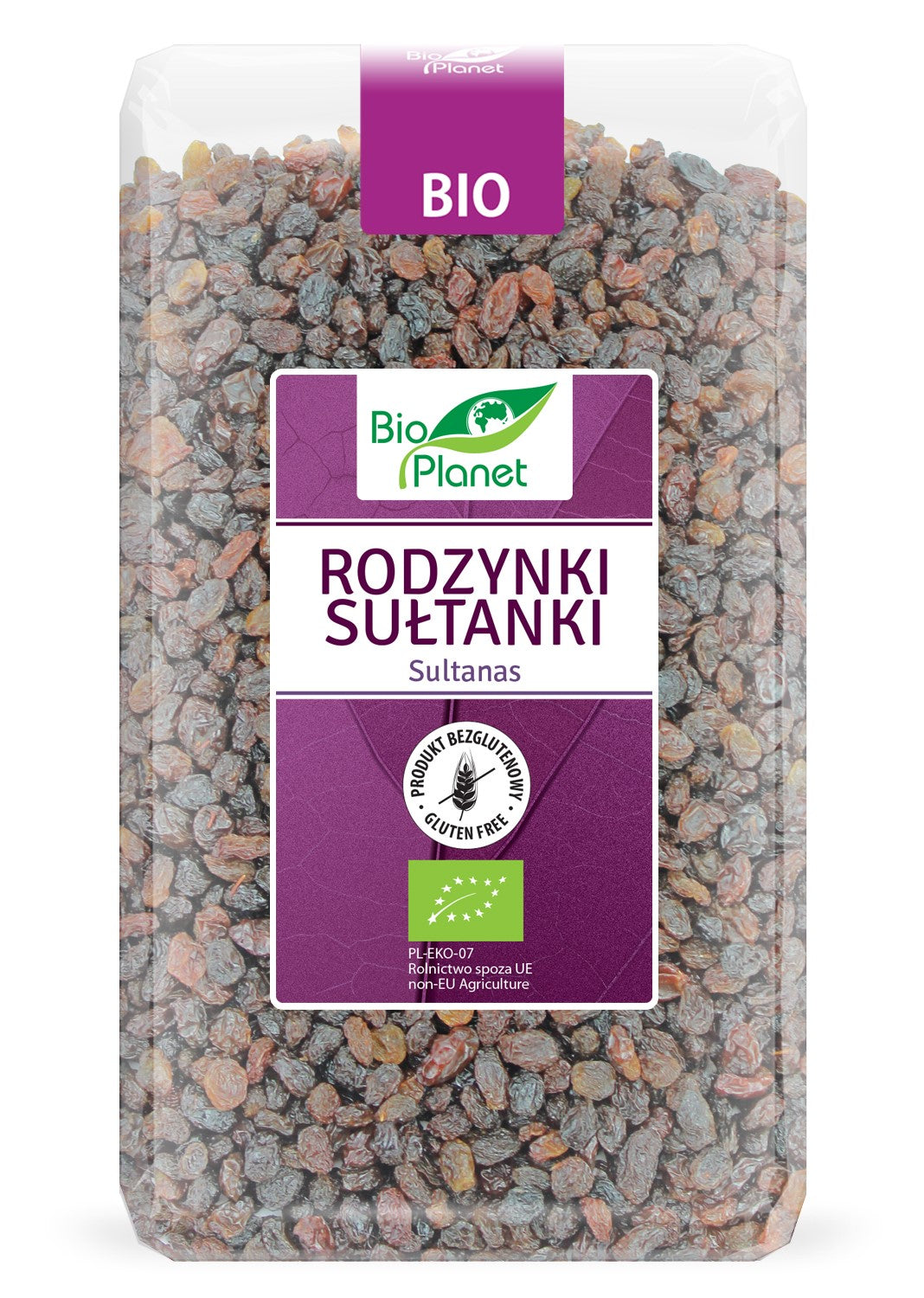 ROSINEN, GLUTENFREIE BIO-SULTANAN 1 kg - BIO PLANET