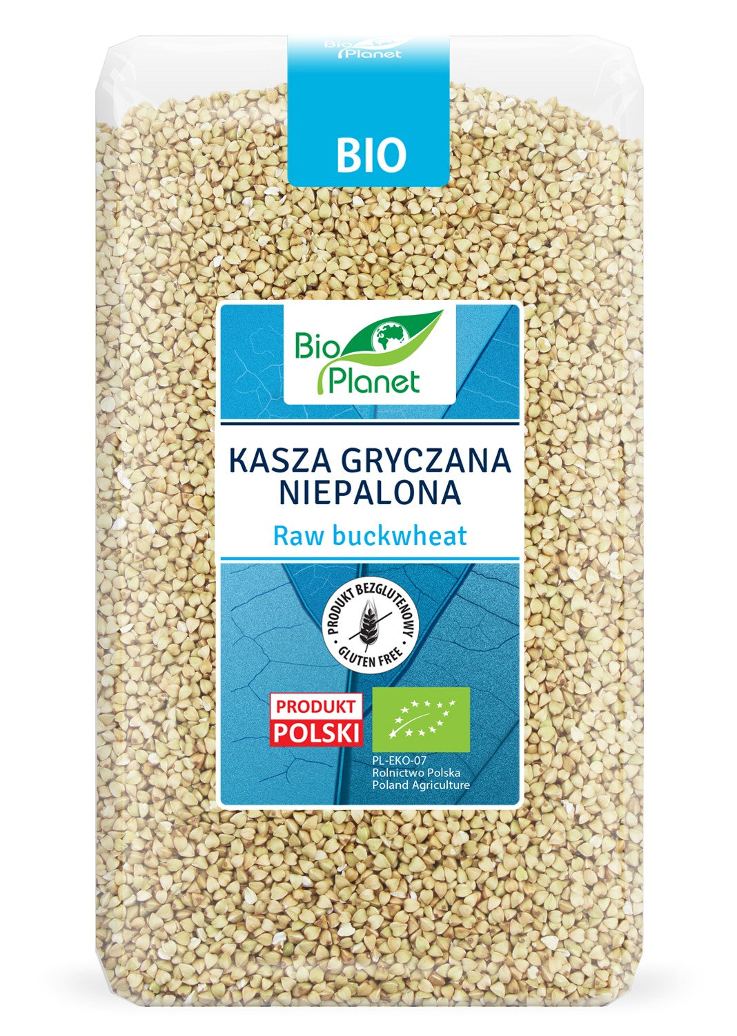 Ungeröstete Buchweizengrütze, glutenfrei, BIO 1 kg - BIO PLANET