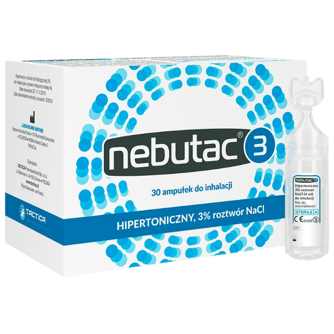 TACTICA - Nebutac 3, Inhalationslösung, 3 %, 30 Ampullen à 4 ml