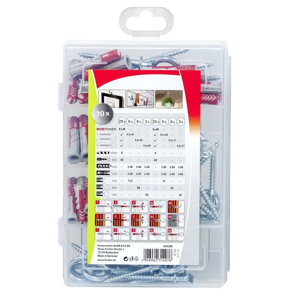 FISCHER PROFIBOX DUOPOWER PIN-SET + HAKEN