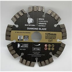DIAMANTSCHEIBE 125 mm TURBO CUT INDIAN PROFESSIONAL SEGMENT