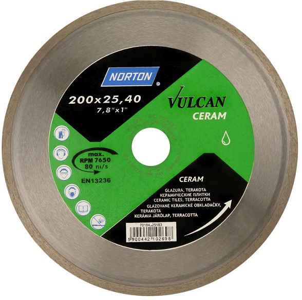 NORTON D.CERAMIC VULCAN DISC 200mm