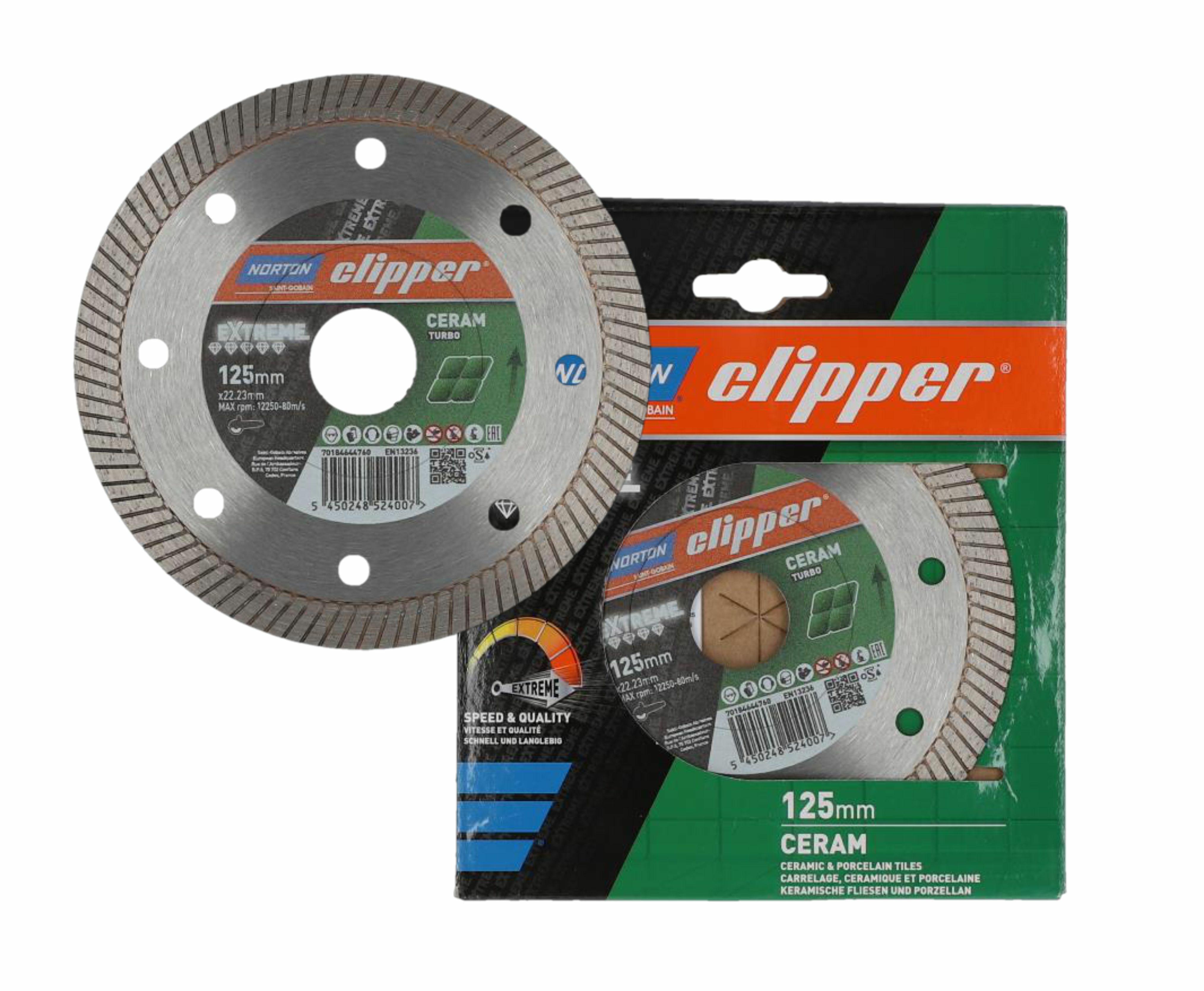 NORTON D.TURBO DISC 125mm CLIPPER EXTREME CERAM