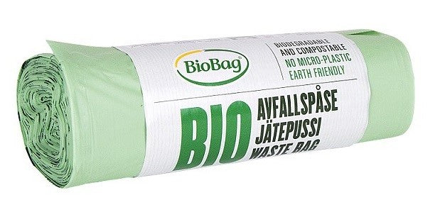 TASCHE FÜR BIO- UND GEMISCHABFÄLLE 35 L 20 Stk. (KOMPOSTIERBAR UND BIOLOGISCH ABBAUBAR) - BIOBAG