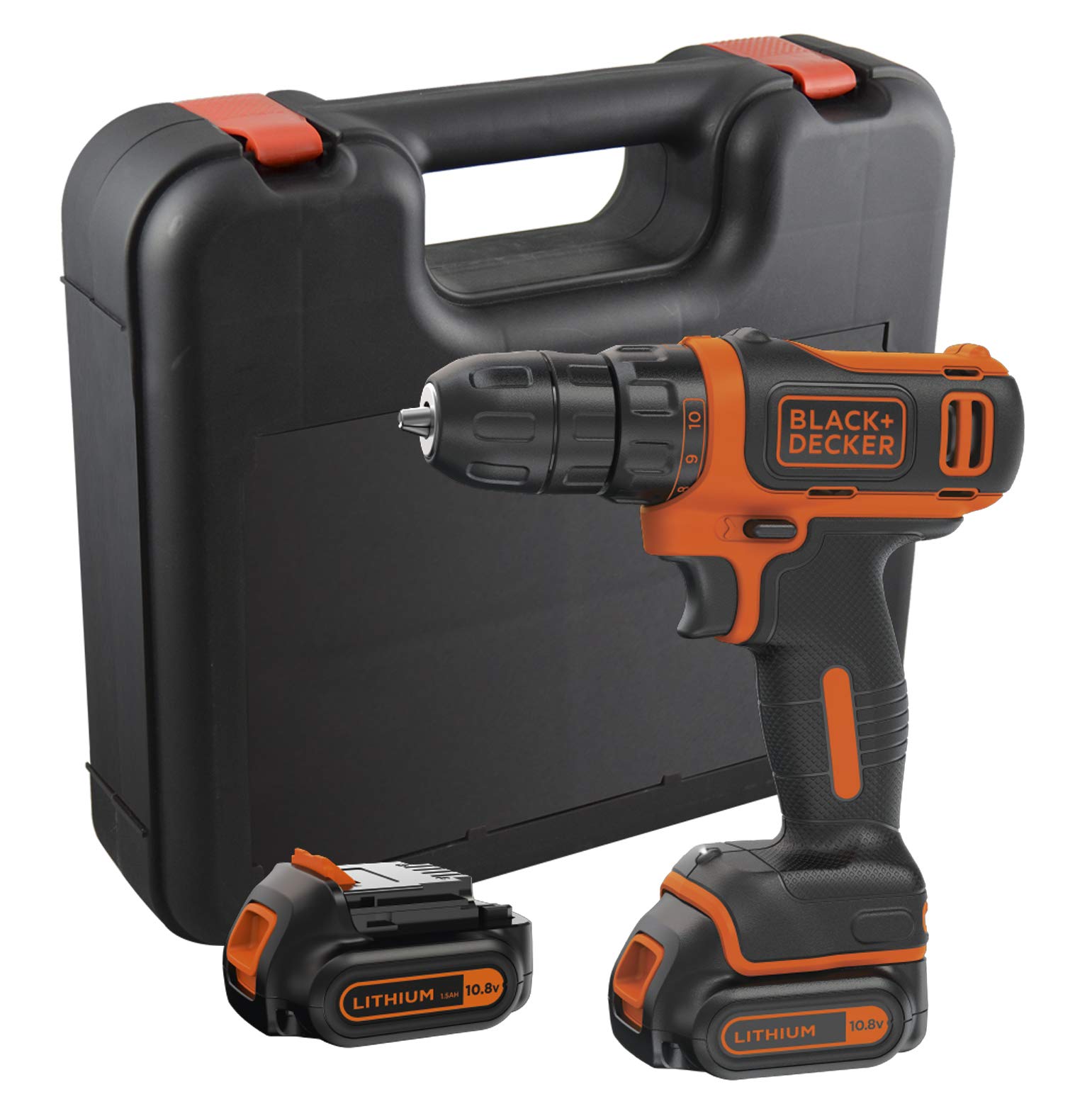 BLACK+DECKER SCHRAUBENDREHER 10,8V BDCDD12KB 2x1,5Ah GEHÄUSE