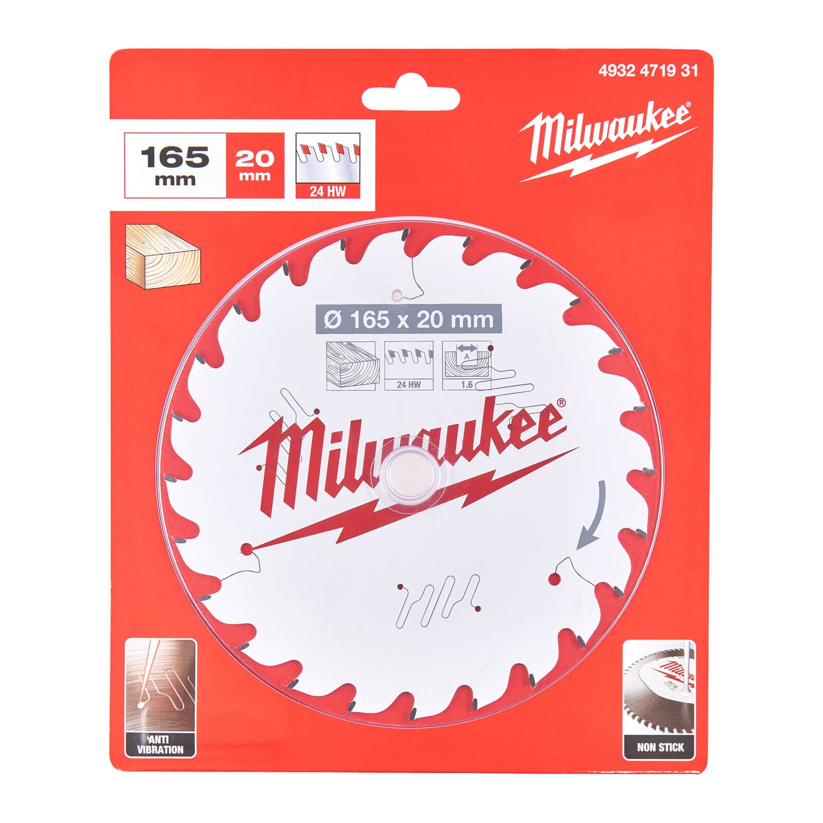 MILWAUKEE KREISSÄGE 165x20x1,6x40z
