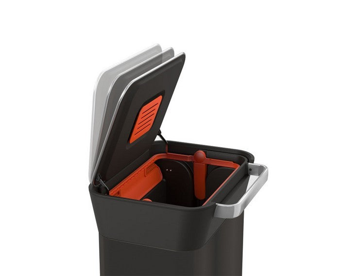 JOSEPH JOSEPH Abfalleimer mit integrierter Abfallpresse Titan 30 l