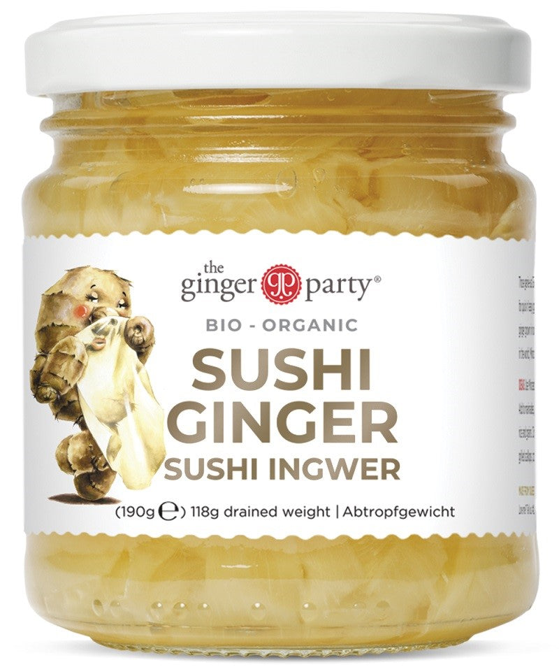 MARINIERTER INGWER FÜR SUSHI, BIO, 190 g (118 g) – GINGER PEOPLE