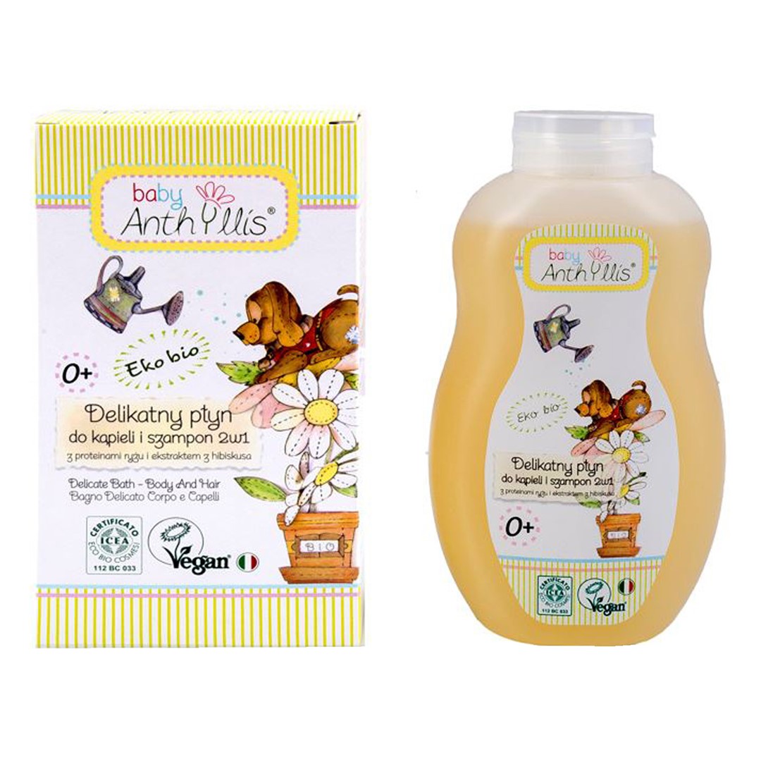 SHAMPOO UND BAD 2in1 REISPROTEINE UND HIBISKUS-EXTRAKT 400 ml - BABY ANTHYLLIS