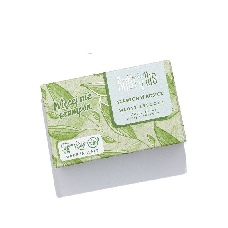 SHAMPOO BAR FÜR LOCKIGES HAAR MIT OLIVENÖL UND AVOCADOÖL ECO 80 g - ANTHYLLIS