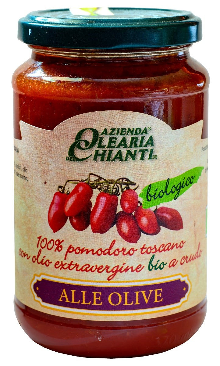 TOSKANISCHE TOMATENSAUCE MIT OLIVEN, GLUTENFREI, BIO 340 g - AZIENDA OLEARIA CHIANTI