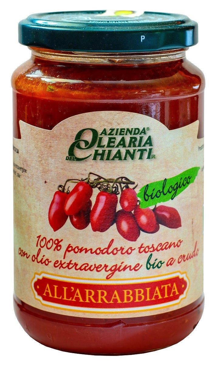 TOMATENSAUCE AUS TOSKANISCHEN TOMATEN, WÜRZIG, GLUTENFREI, BIO 340 g - AZIENDA OLEARIA CHIANTI