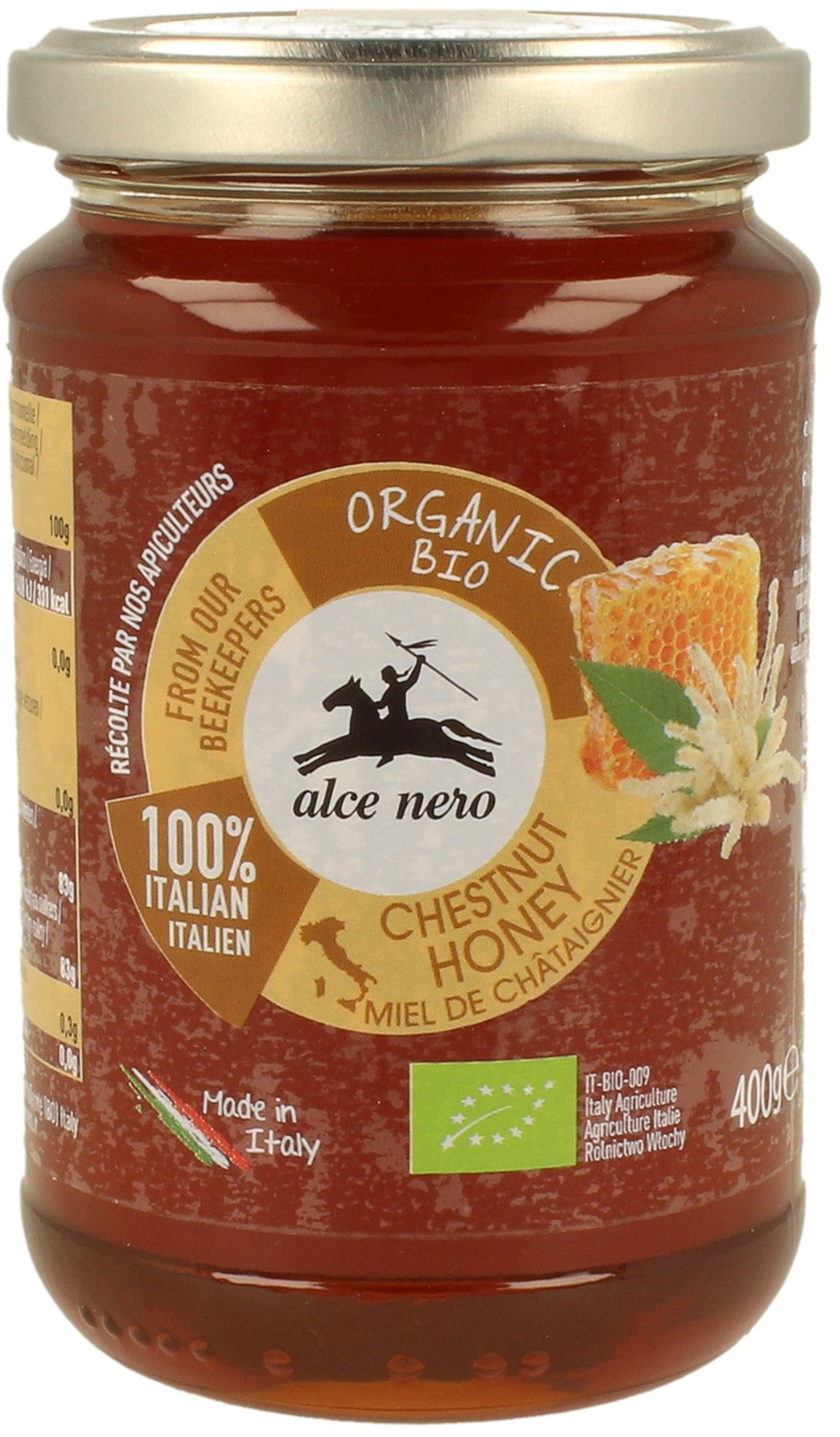BIO KASTANIEN-NEKTAR-HONIG 400 g - ALCE NERO