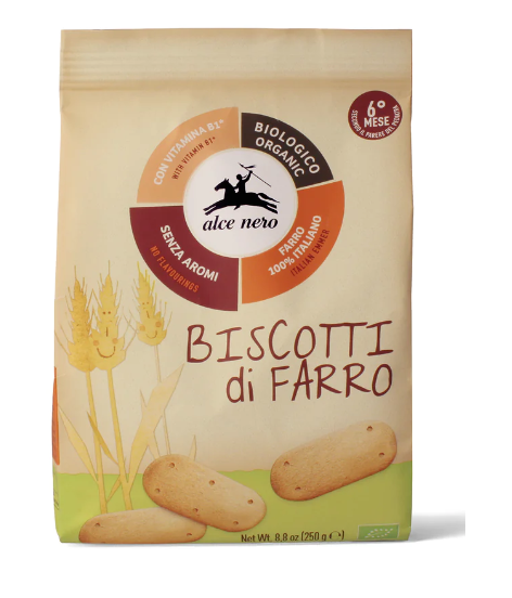 EMERMER COOKIES MIT VITAMIN B1 FÜR KINDER AB 6 MONATE BIO 250 g - ALCE NERO