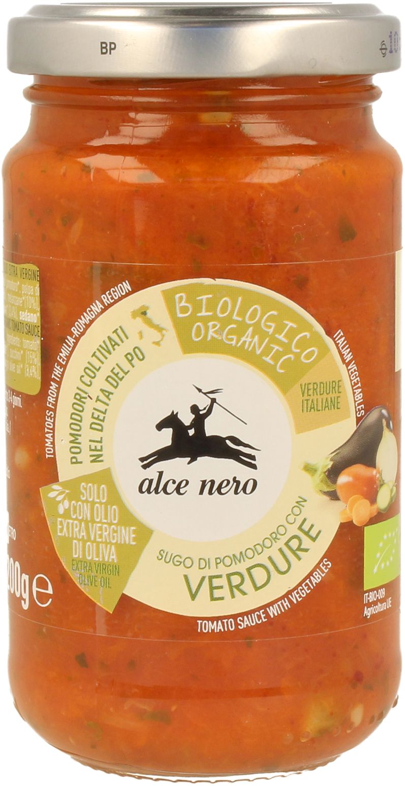 TOMATENSAUCE MIT GEMÜSE (VERDURE) BIO 350 g - ALCE NERO